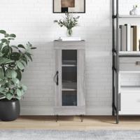 Dressoir 34,5x34x90 cm bewerkt hout grijs sonoma eikenkleurig - thumbnail