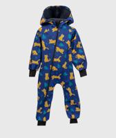 Waterproof Softshell Overall Comfy Playful Tigers Jumpsuit