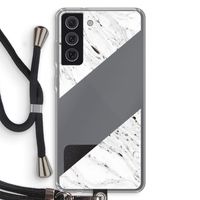 Biggest stripe: Samsung Galaxy S21 FE Transparant Hoesje met koord