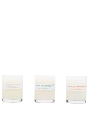 A.P.C. lot de bougies parfumées - Blanc