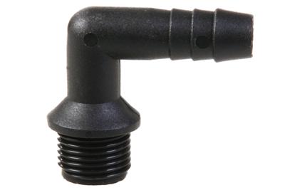 Europond Haakse Slangpilaar PP Zwart 1" Buitendraad x 32mm Tule - Weerbestendig & Duurzaam