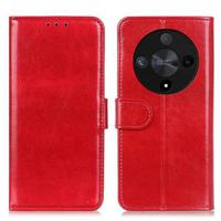 Honor Magic6 Lite/X9b Wallet Case met Magnetische Sluiting - Rood