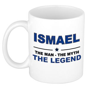 Ismael The man, The myth the legend cadeau koffie mok / thee beker 300 ml