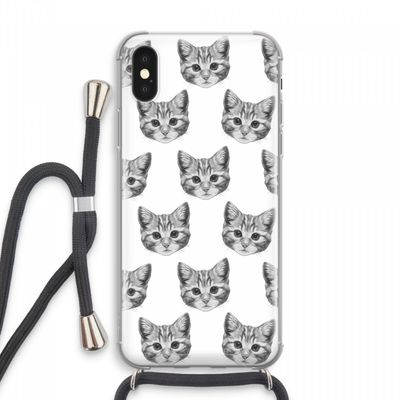 Kitten: iPhone XS Max Transparant Hoesje met koord