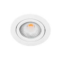 Bella LED spot kantelbaar 5Watt rond WIT IP65 dimbaar