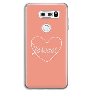 Forever heart: LG V30 Transparant Hoesje