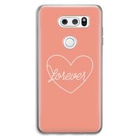 Forever heart: LG V30 Transparant Hoesje