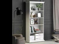 Bibliotheek PARO 5 opbergvakken wit - thumbnail