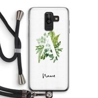 Green Brush: Samsung Galaxy J8 (2018) Transparant Hoesje met koord