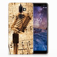 Nokia 7 Plus Siliconen Hoesje met foto Bladmuziek