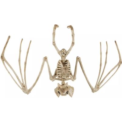Horror decoratie skelet vleermuis - 30 x 16 cm - Halloween decoratie dieren - Vleermuizen geraamte