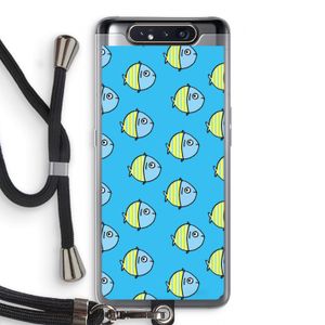 Visjes: Samsung Galaxy A80 Transparant Hoesje met koord