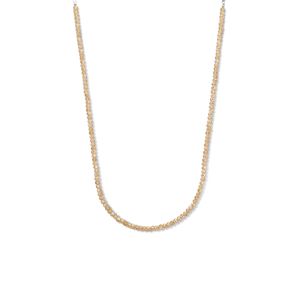 Ketting Fantasie zilver-glas 3 mm oranje-roze 40-44 cm