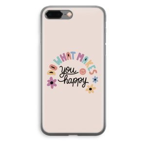 Happy days: iPhone 8 Plus Transparant Hoesje