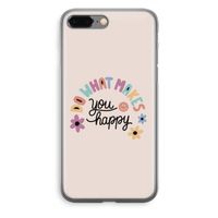 Happy days: iPhone 8 Plus Transparant Hoesje