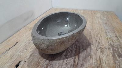 Flussstein Waschbecken RL250304, 54x36x15 cm