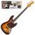 Vintage VIP-V49SB Coaster Series 3-Tone Sunburst Bass Pack elektrische basgitaar set met versterker