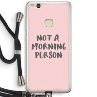 Morning person: Huawei Ascend P10 Lite Transparant Hoesje met koord
