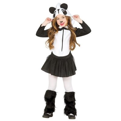 Dierenpak panda verkleedjurkje voor meisjes