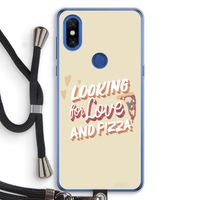 Pizza is the answer: Xiaomi Mi Mix 3 Transparant Hoesje met koord