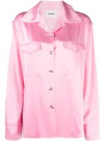 Nanushka chemise Justina en satin - Rose