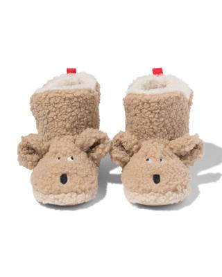HEMA Kindersloffen Teddy Gezichtje Bruin (bruin)