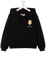 Chiara Ferragni Kids hoodie à motif brodé - Noir