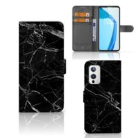 OnePlus 9 | Bookcase | Marmer Zwart - Origineel Cadeau Vader