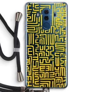 Majorelle Blue Print: Huawei Mate 10 Pro Transparant Hoesje met koord