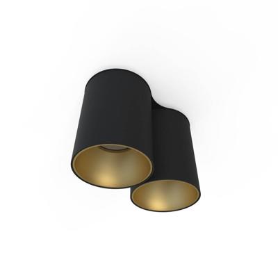 Lyora PlafondspotEye Tone zwart met goud - 8087