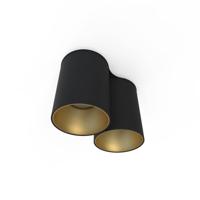 Lyora PlafondspotEye Tone zwart met goud - 8087