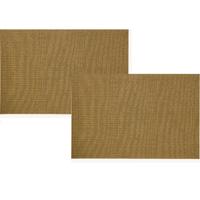 G. Wurm Luxe Tafel placemats Louvre - 12x - brons - kunststof - 45 x 30 cm