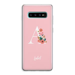 Pink Bouquet: Samsung Galaxy S10 Plus Transparant Hoesje