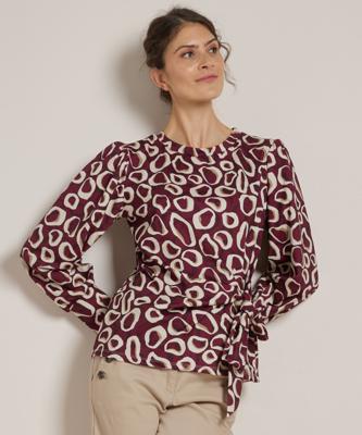 strik top met all-over print strik top met all-over print