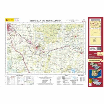 Topografische kaart 791 MT50 Chinchilla de Monte Aragón | CNIG - Instituto Geográfico Nacional1