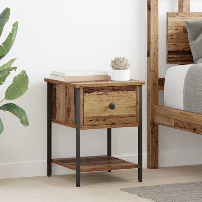 Bedkast 2 pcs Oud hout 40 x 39 x 40 cm Bewerkt hout