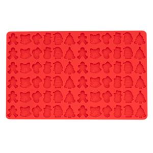 Hondenkoekjes-bakmat X-Mas, rood