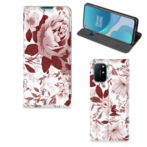 Bookcase OnePlus 8T Watercolor Flowers