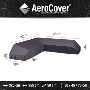 Loungeset platformhoes rechts 325x255x90xH30/45/70 cm - Aerocover