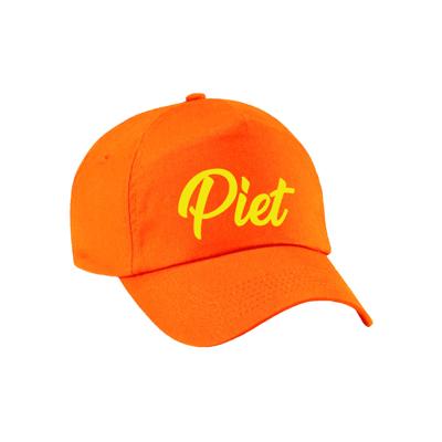 Pieten verkleed petje - oranje - voor kinderen - petten / baseball cap - Sinterklaas thema Pieten verkleed petje - oranje - voor kinderen - petten / baseball cap - Sinterklaas thema