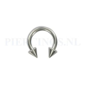 Circulair barbell 1.6 mm spikes 8 mm