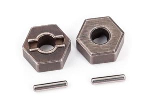 Traxxas - Wheel hubs steel hex (2)/ stub axle pins (2) (TRX-1654R)