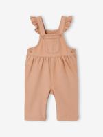 Salopet voor babymeisjes in twill pecannoot