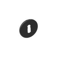 Rozet sl.gat rvs geborst. mat zwart