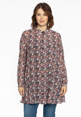 Yoek Blouse A-lijn FIESTA | Beige | Maat 54/56