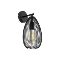 Eglo Zwarte wandlamp Clevedon 49143