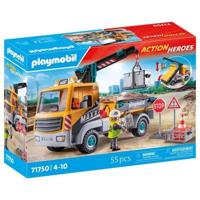 PLAYMOBIL 71750 Kraanwagen, arbeider en accessoires