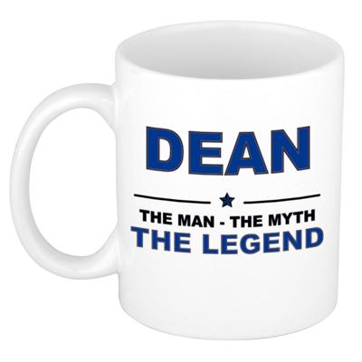 Dean cadeau mok - man myth legend - naam koffiemok - 300 ml - collega - vaderdag Dean cadeau mok - man myth legend - naam koffiemok - 300 ml - collega - vaderdag