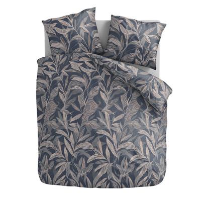 Dekbedovertrek Leaf Tapestry - Eenpersoons (140x200 cm) - Blauw Microvezel - Dessin: Veren - Zydante - Dekbed-Discounter.nl