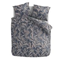 Dekbedovertrek Leaf Tapestry - Eenpersoons (140x200 cm) - Blauw Microvezel - Dessin: Veren - Zydante - Dekbed-Discounter.nl